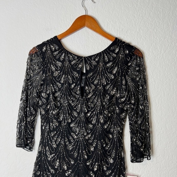 Aidan Mattox Beaded Trapeze Dress - Picture 4 of 10